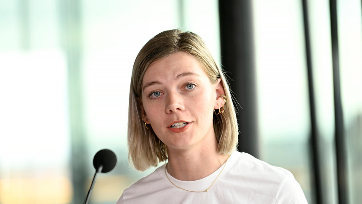 Lisa Nåbo, ordförande i Sveriges Socialdemokratiska Ungdomsförbund, SSU. Arkivbild.