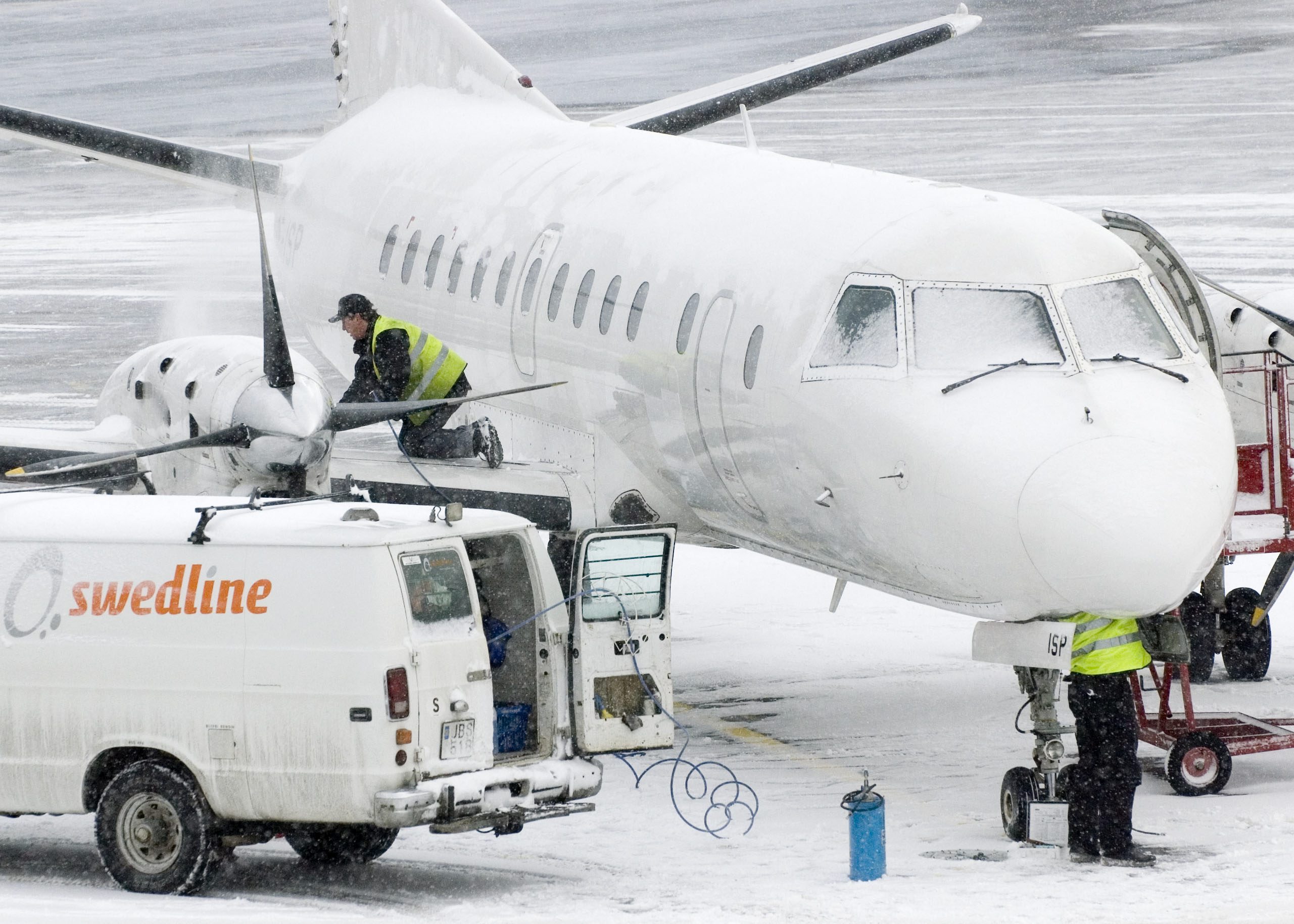 Ett Next Jet plan av modell SAAB 340 tvingades nödlanda i Östersund.