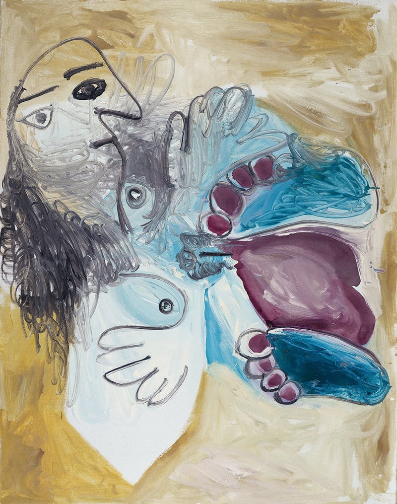 "Liggande nakenmodell" av Pablo Picasso (1967).