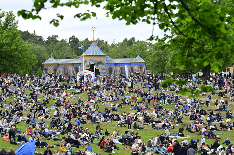 Det bjöds på fint väder i Hagaparken i Solna på nationaldagen 2025.