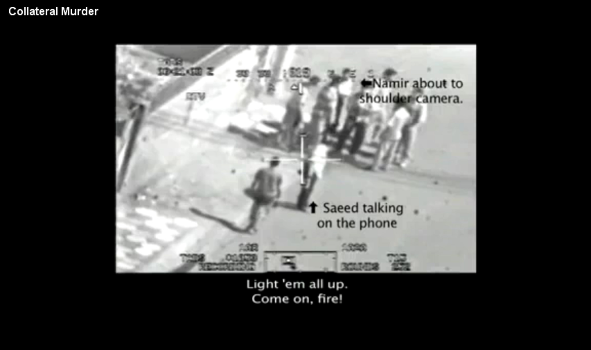 I april 2010 släppte Wikileaks en video filmad från en helikopter i Bagdad.