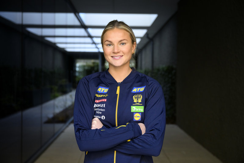 Clara Lerby spelar handbolls-VM för Sverige 2025. Foto: Foto: Jessica Gow/TT