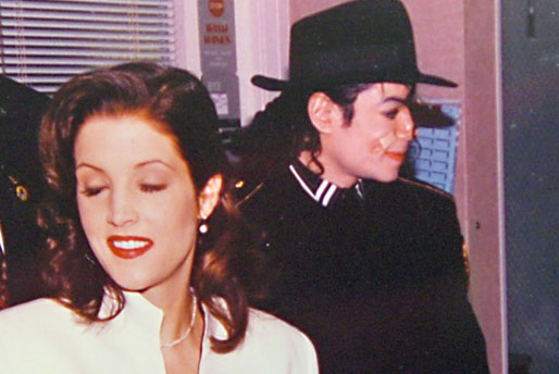 Lisa Marie Presley och Michael Jackson.