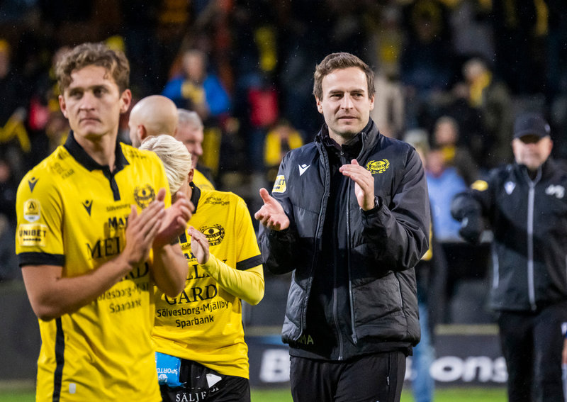 Mjällbys assisterande tränare Karl Marius Aksum blir ny huvudtränare. Arkivbild.