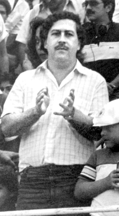 Den framlidne Pablo Escobar, ledare för den forna Medellínkartellen som var framstående inom den colombianska knarkhandeln.
