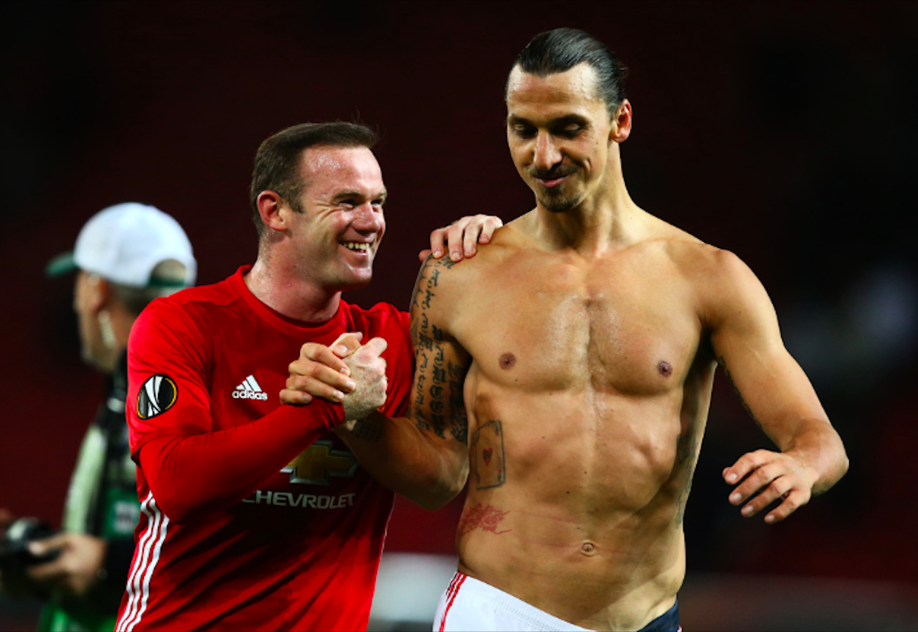 Zlatan och Wayne Rooney Zlatan och Wayne Rooney