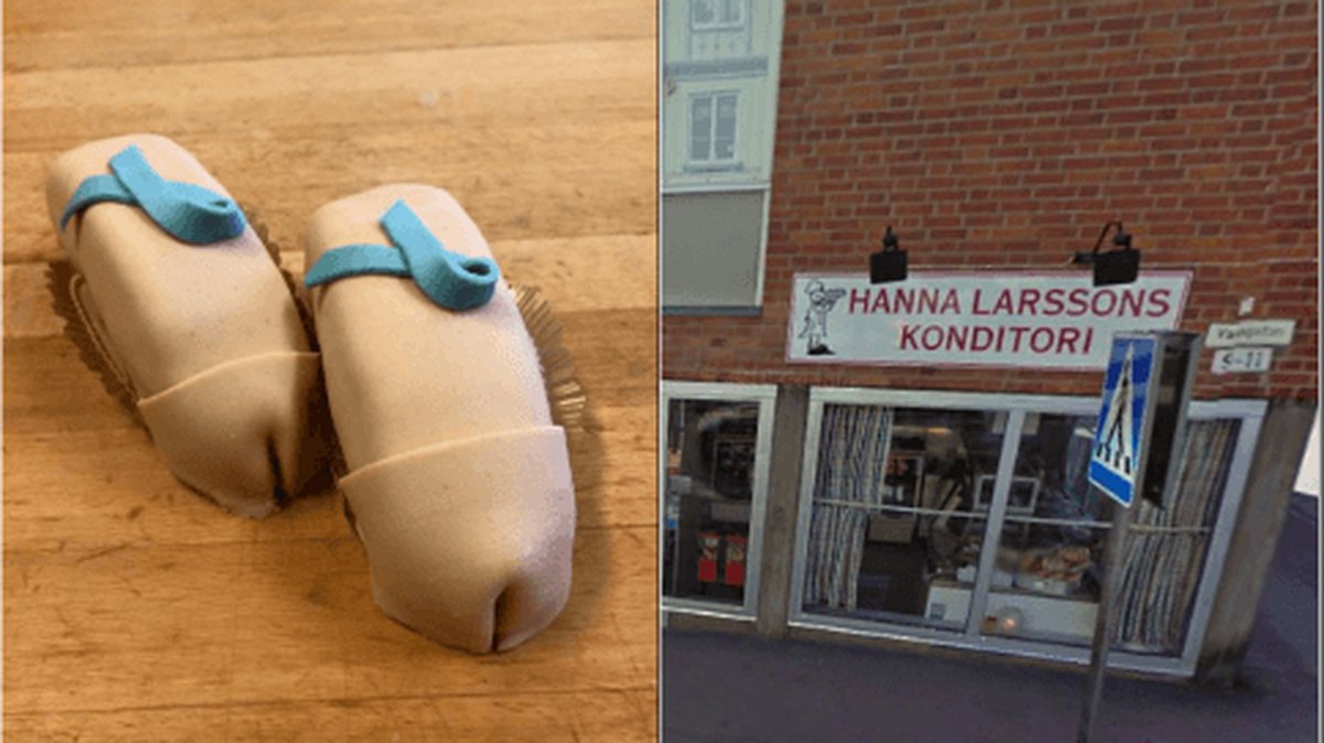 Snoppbakelserna säljs på Hanna Larssons konditori i Karlstad