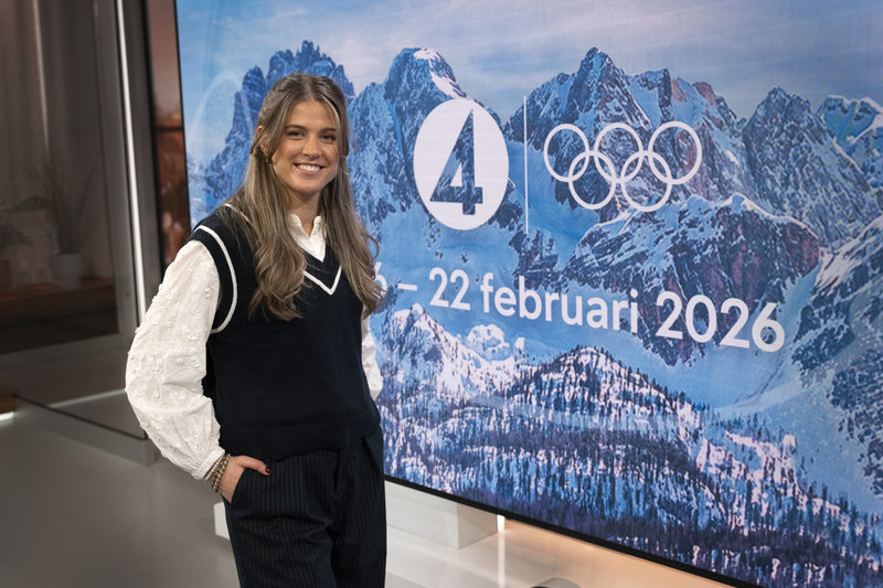 Anna Dyvik är expertkommentator i längdskidor på TV4 under OS. Foto: Anders Wiklund/TT 