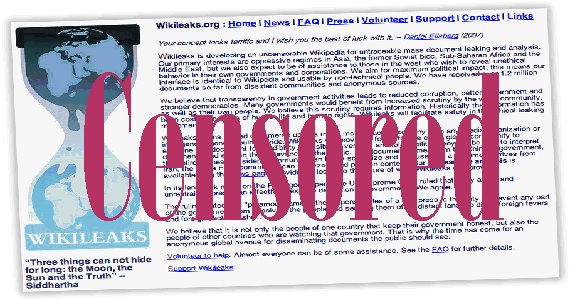 Wikileaks anklagas nu för censur och manipulation av de dokument som de själva läckt ut.