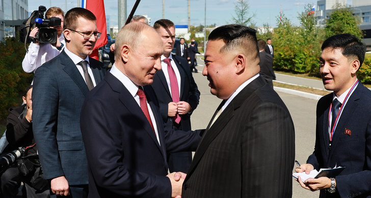 TT, Vladimir Putin, Kim Jong-Un, Kriget i Ukraina, Nordkorea, Relationer