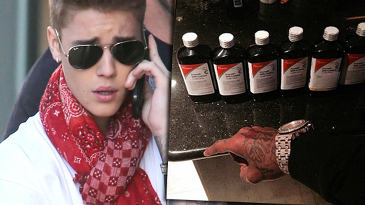 Justin Bieber är en av stjärnorna som gillar att dricka sizzurp.
