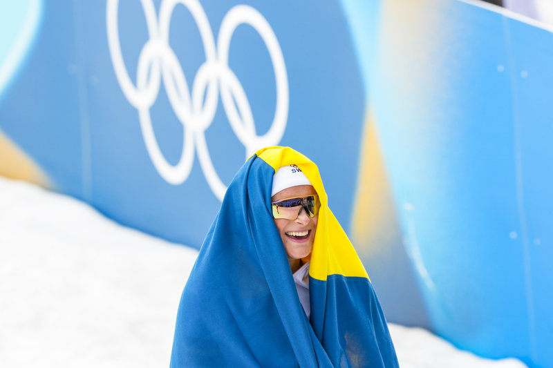 Två guld på två försök för Frida Karlsson. Foto: Lise Åserud/NTB/TT