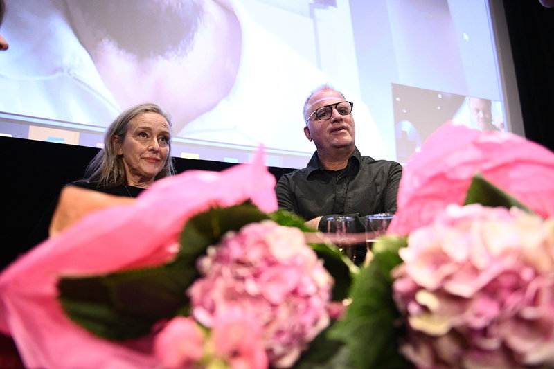 Tarik Saleh medverkade via länk då Sveriges Oscarsbidrag tillkännagavs i Stockholm. Producenterna för 'Boy from heaven', Kristina Åberg och Fredrik Zander, var på plats i Filmhuset i Stockholm.