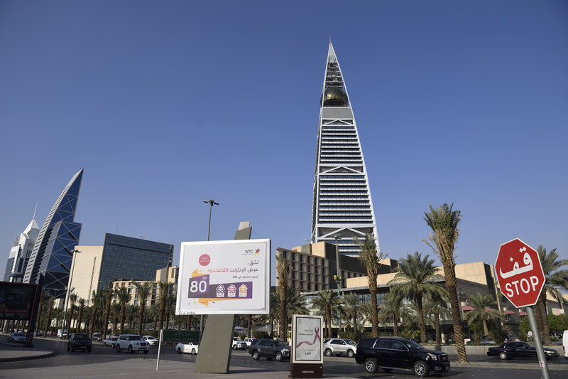 Gatuvy från Riyadh i Saudiarabien. Foto: Henrik Montgomery / TT