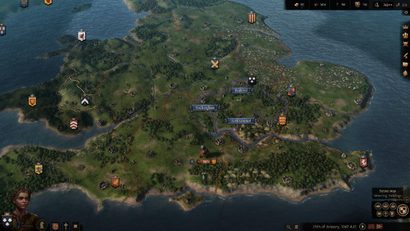 Väljer du att ta kontrollen över ett imperium eller nöjer du dig med att ta dig an den mer skyddade vasallrollen? Snart ställs tv-spelare inför valen. Bilden från pc-versionen. Pressbild.