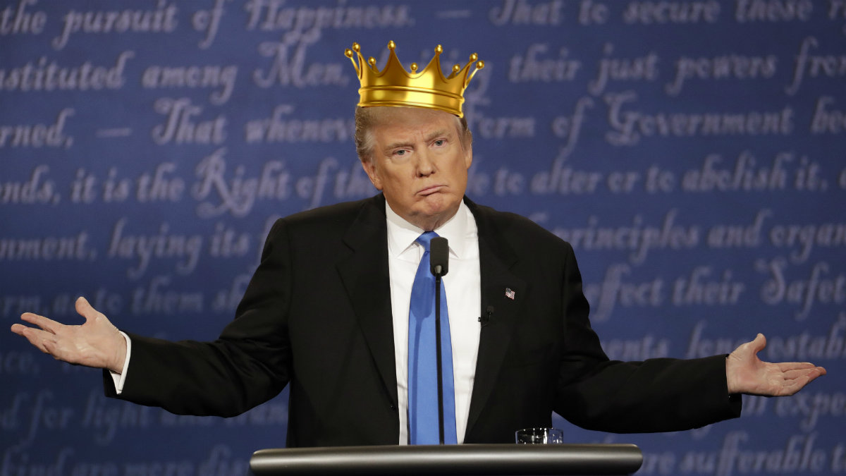 Donald Trump vann nattens debatt genom att inte vara sämst i världen.
