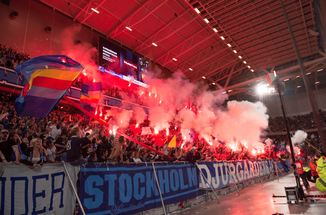 Djurgårdsklacken på Tele2. Djurgårdsklacken på Tele2.