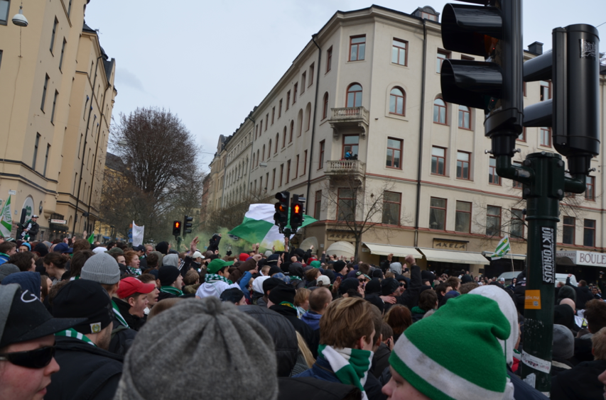 Marschen har blivit en tradition på Södermalm i Stockholm. 