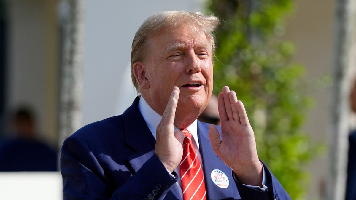 Republikanen och expresidenten Donald Trump, fotograferad i Florida tidigare i veckan.