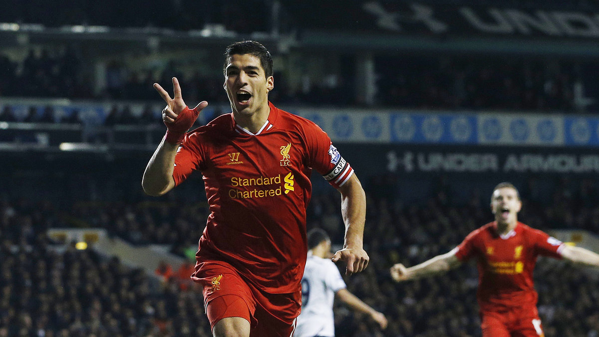 1. Luis Suárez, Liverpool. Uruguayanen har slagit flera rekord den här säsongen och gjorde överlägset flest mål under 2013 – 29 stycken.