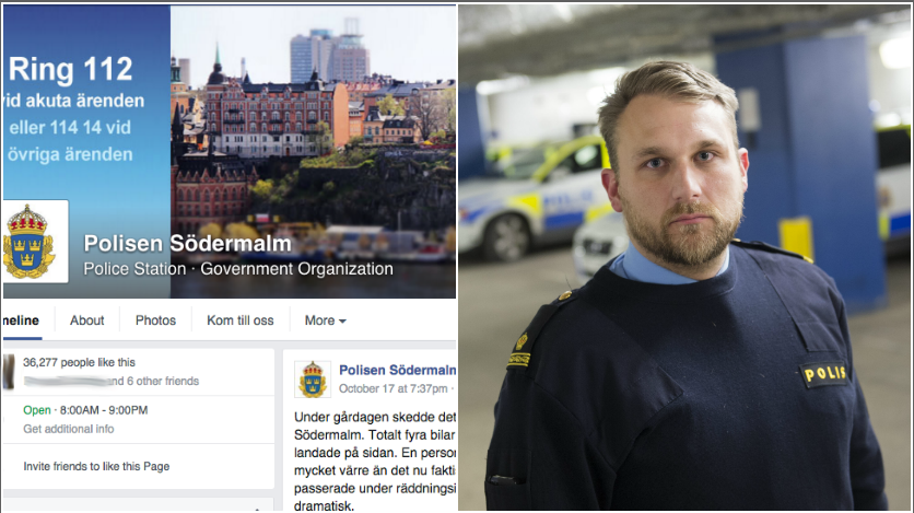 Sociala Medier, Polisen, Näthat, Södermalm, Facebook, Krishantering, Kommentarer