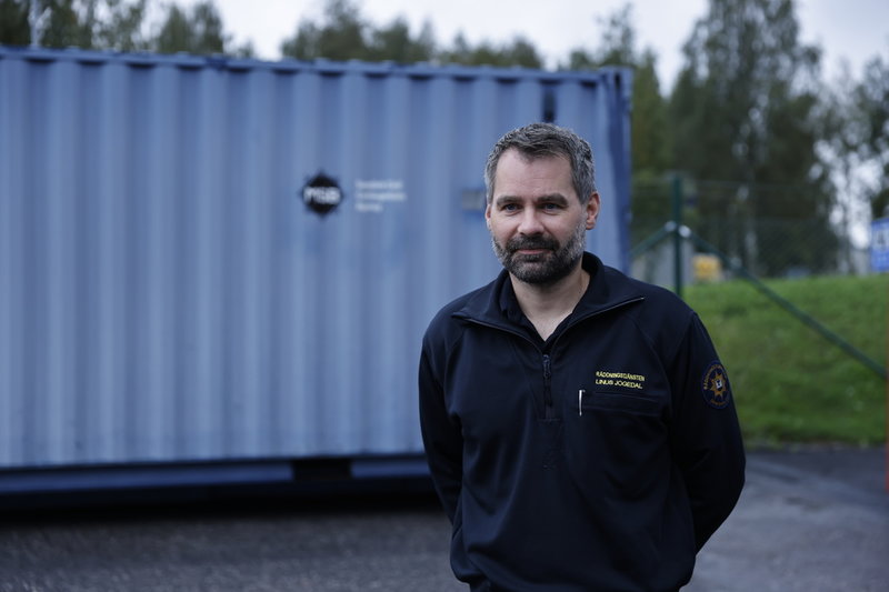 Linus Jogedal, befäl på räddningstjänsten Örnsköldsvik.