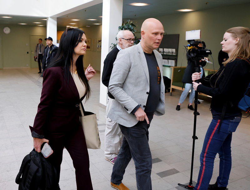 Benita Alexander på plats vid Solna tingsrätt i april i år för förhandlingen mot hennes tidigare fästman Paolo Macchiarini.