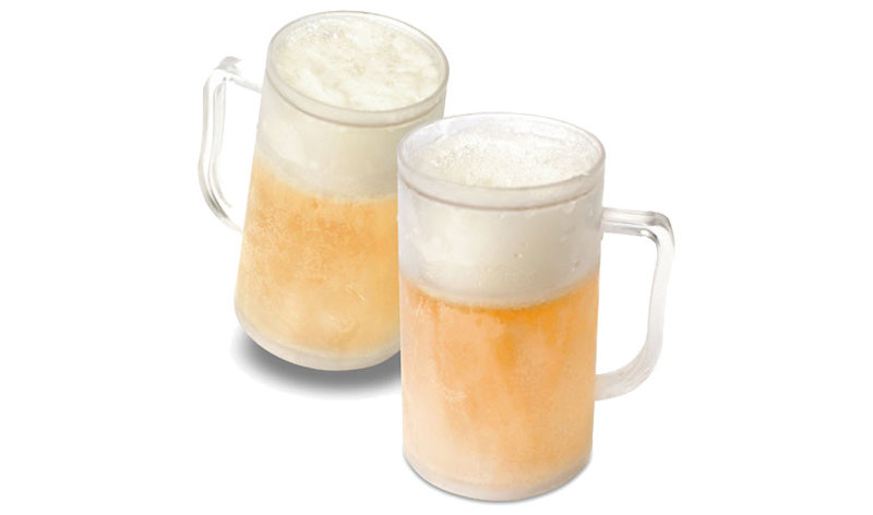 Frysbara ölglas