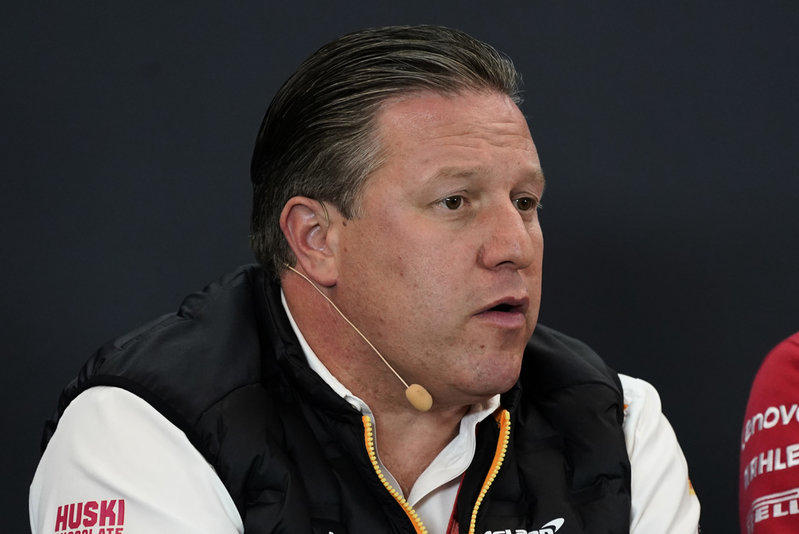 McLarens vd Zak Brown vill se hårt straff för Red Bull. Arkivbild.