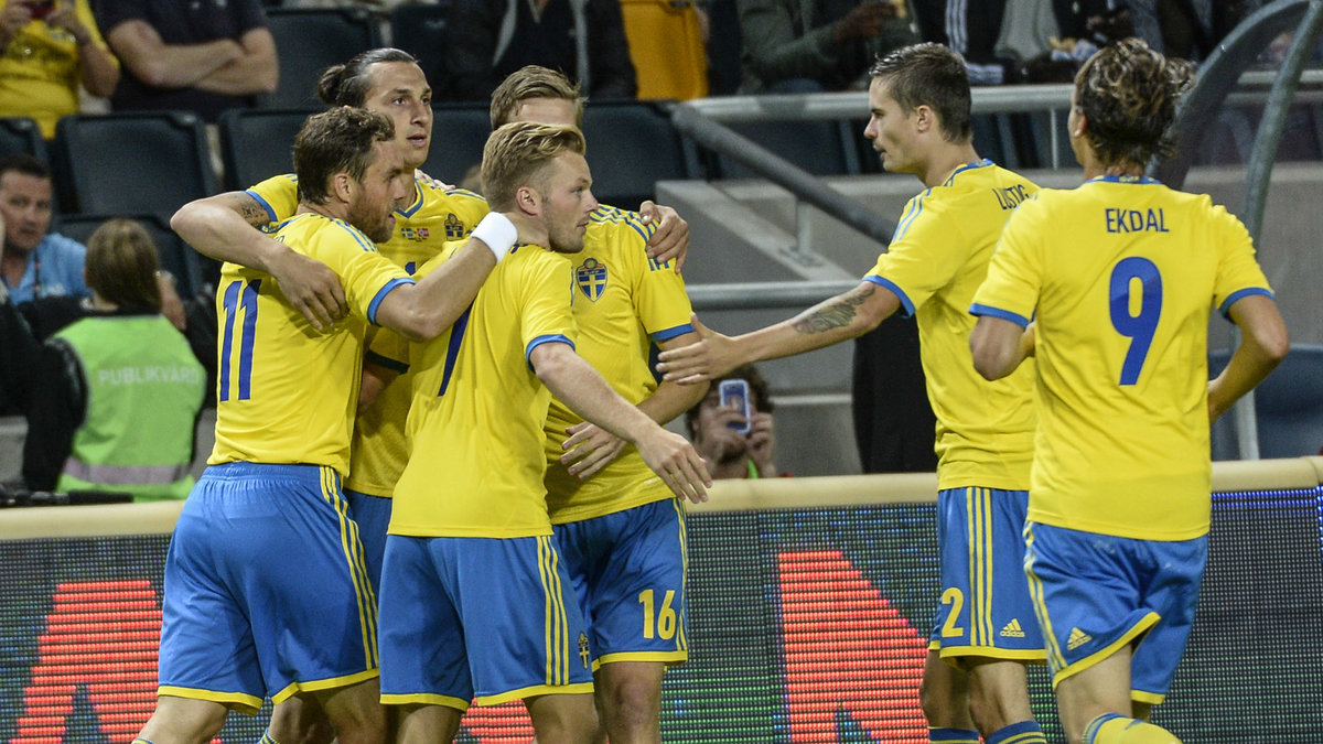 Sveriges anfallsspel var lysande i första halvlek.