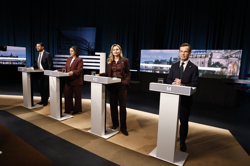 Debatten i SVT var stundtals hård. Foto: Caisa Rasmussen/TT