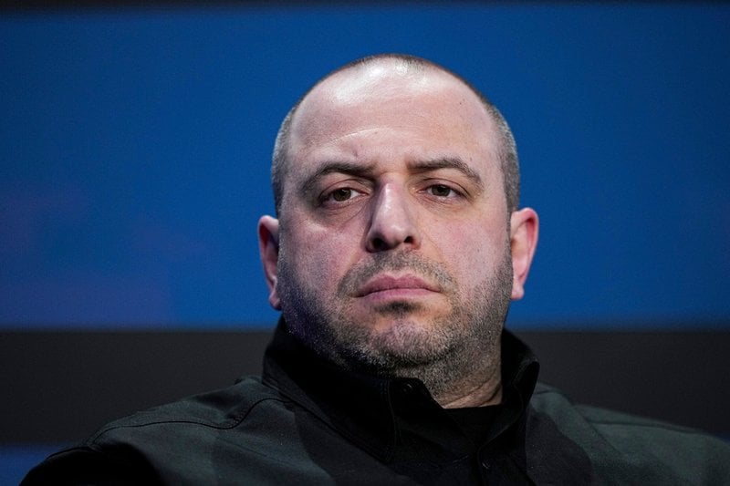 Rustem Umjerov, Ukrainas fredsförhandlare och tidigare försvarsminister, på en bild tagen i Kiev i februari.