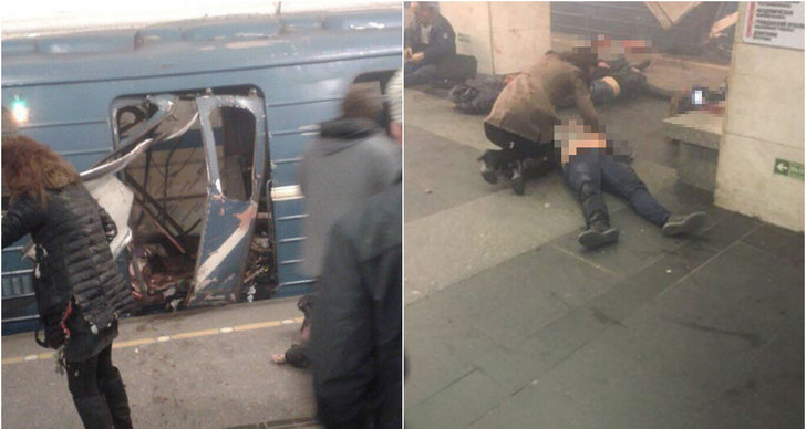 St Petersburg, Ryssland, tunnelbana, Explosion