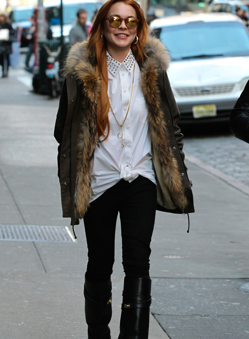 En sprudlande glad Lindsay Lohan. En sprudlande glad Lindsay Lohan.