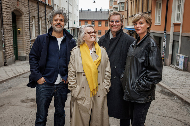 Mikael Marcimain, Marie Göranzon, Magnus Krepper och Liv Mjönes. Pressbild. 