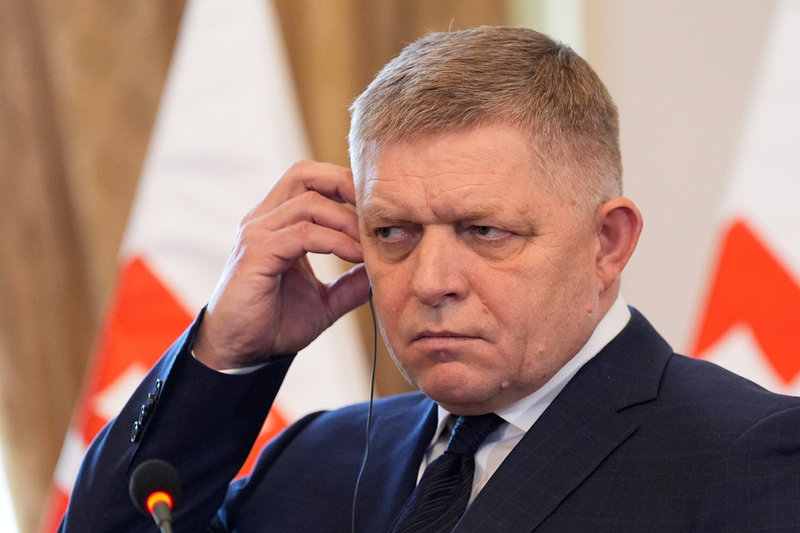 Slovakens premiärminister Robert Fico, fotograferad i Bratislava förra veckan.