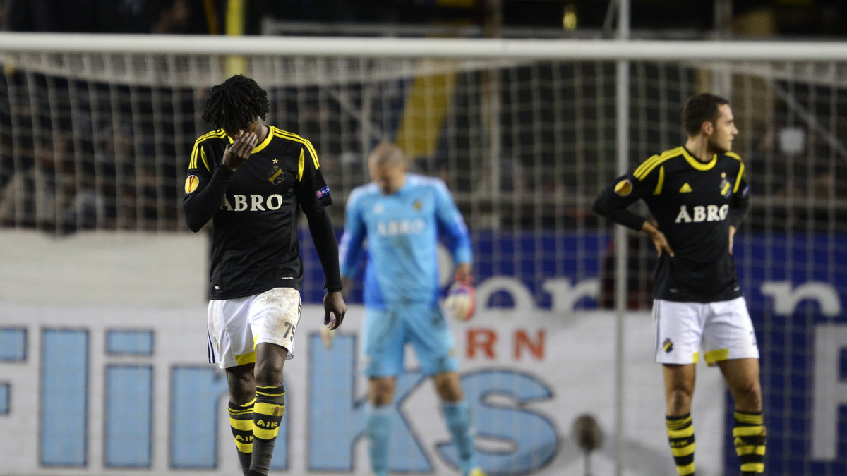 AIK deppade så klart efter matchen som de var nära att vinna.