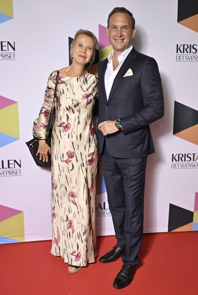 Ann Lagercrantz och Ted Wigren anländer till Kristallengalan 2025. Foto: Anders Wiklund/TT Ann Lagercrantz och Ted Wigren anländer till Kristallengalan 2025. Foto: Anders Wiklund/TT