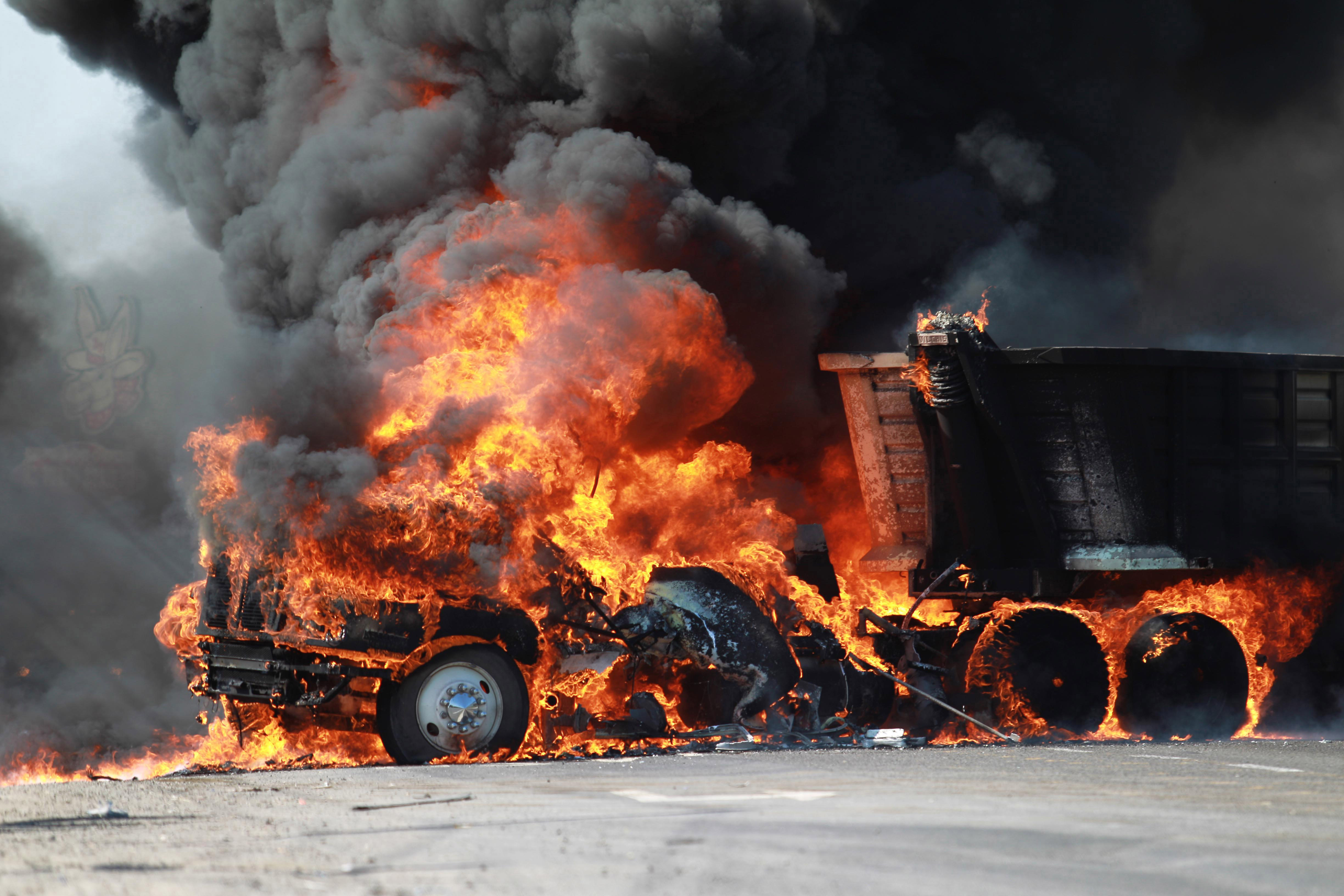 I början av mars sattes mängder av fordon i brand i Guadalajara efter en militär operation mot drogkriminella.