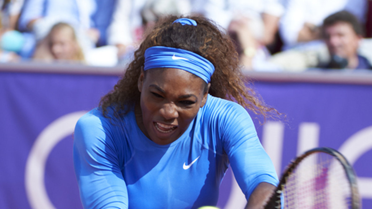 Serena Williams spelar på tom mage. 