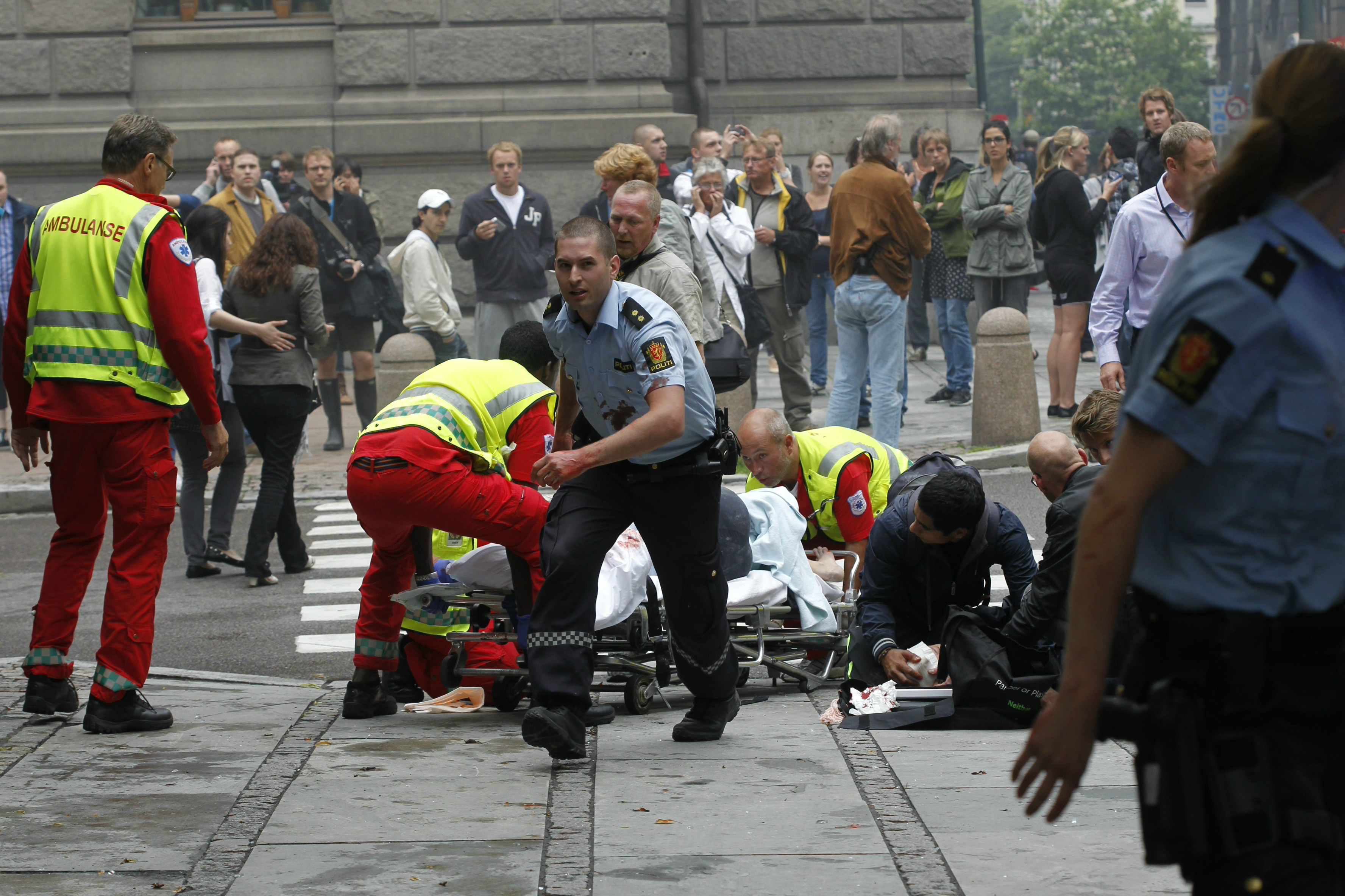 Bomben i Oslo tog åtta människors liv.