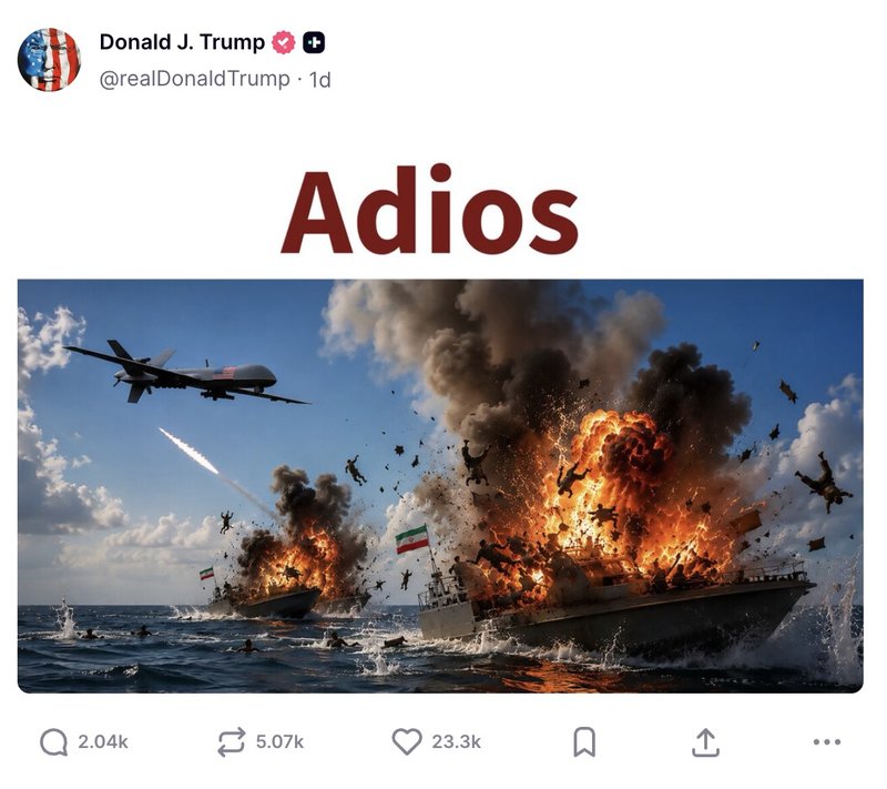 Skärmavbild: Truth Social