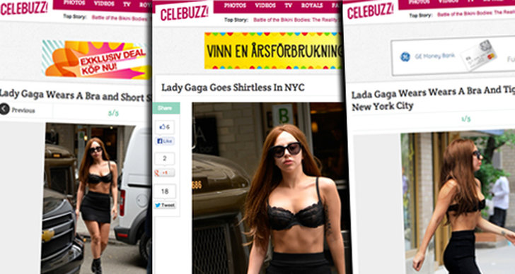 New York, Lady Gaga, Behå, Outfit