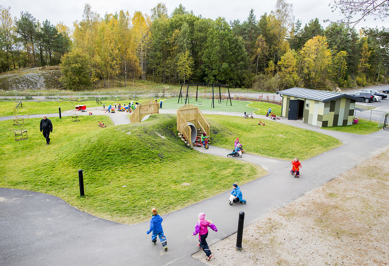 Knark upphittat på förskolor i Tensta.