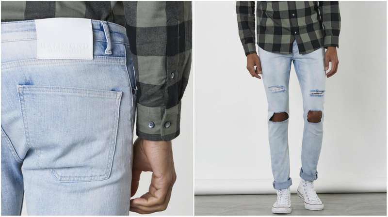 Jeans med hål i