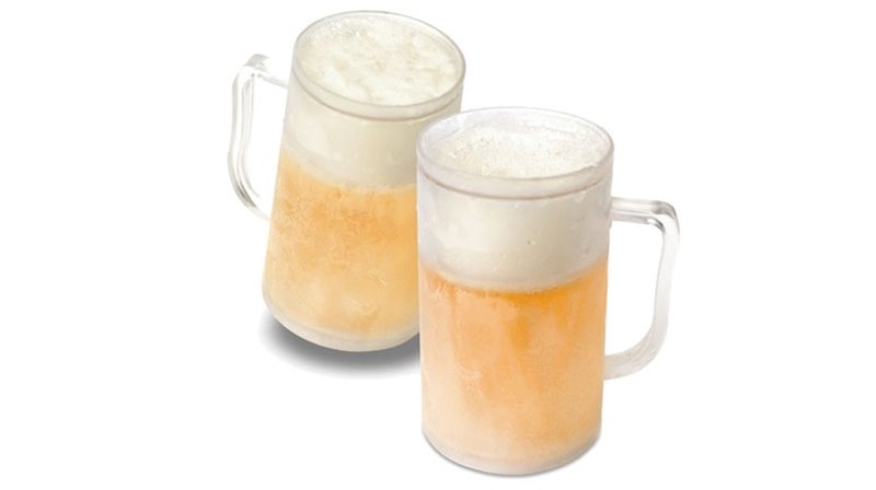 Frysbara ölglas