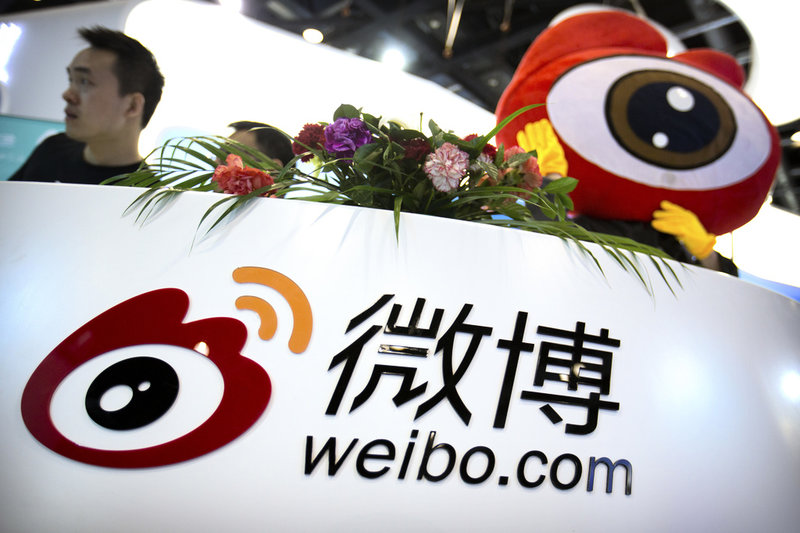 Flera sökord blockerades på det sociala nätverket Weibo efter protesten i Peking nyligen. Arkivbild.