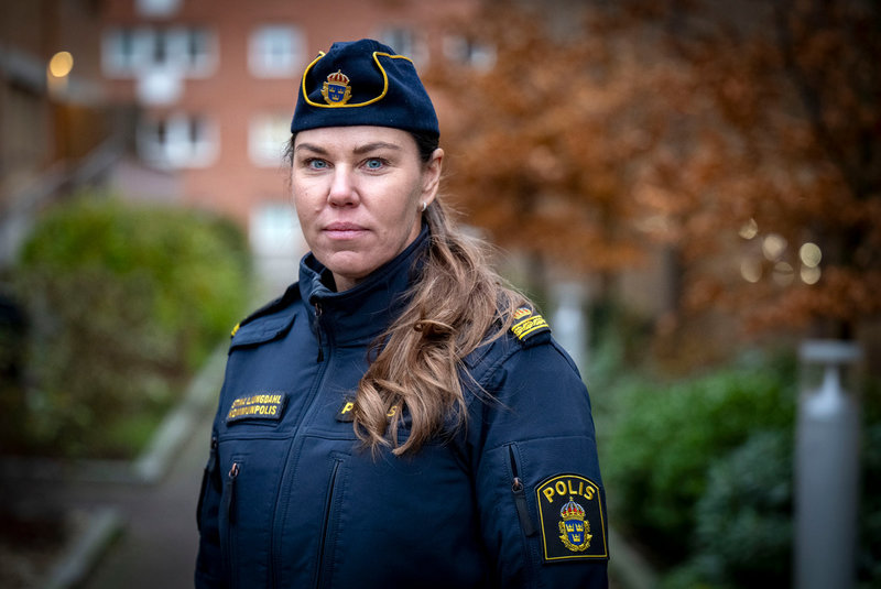Stina Ljungdahl, kommunpolis i Halmstad.