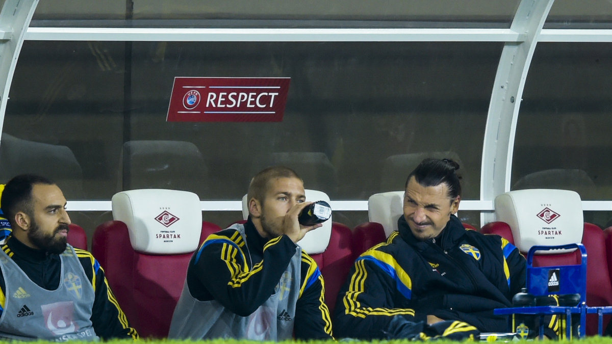 Zlatan tillbringade större delen av matchen på bänken. 