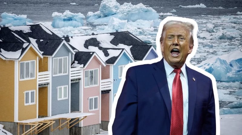 Donald Trump har en ny plan för att ta över Grönland. Foto: Johan Nilsson/TT & Evan Vucci/AP/TT